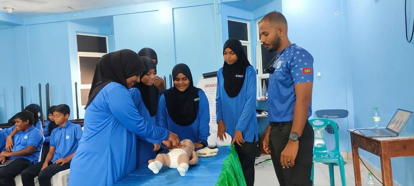 First Aid Session for Students of Dhaal Atoll Education Centre