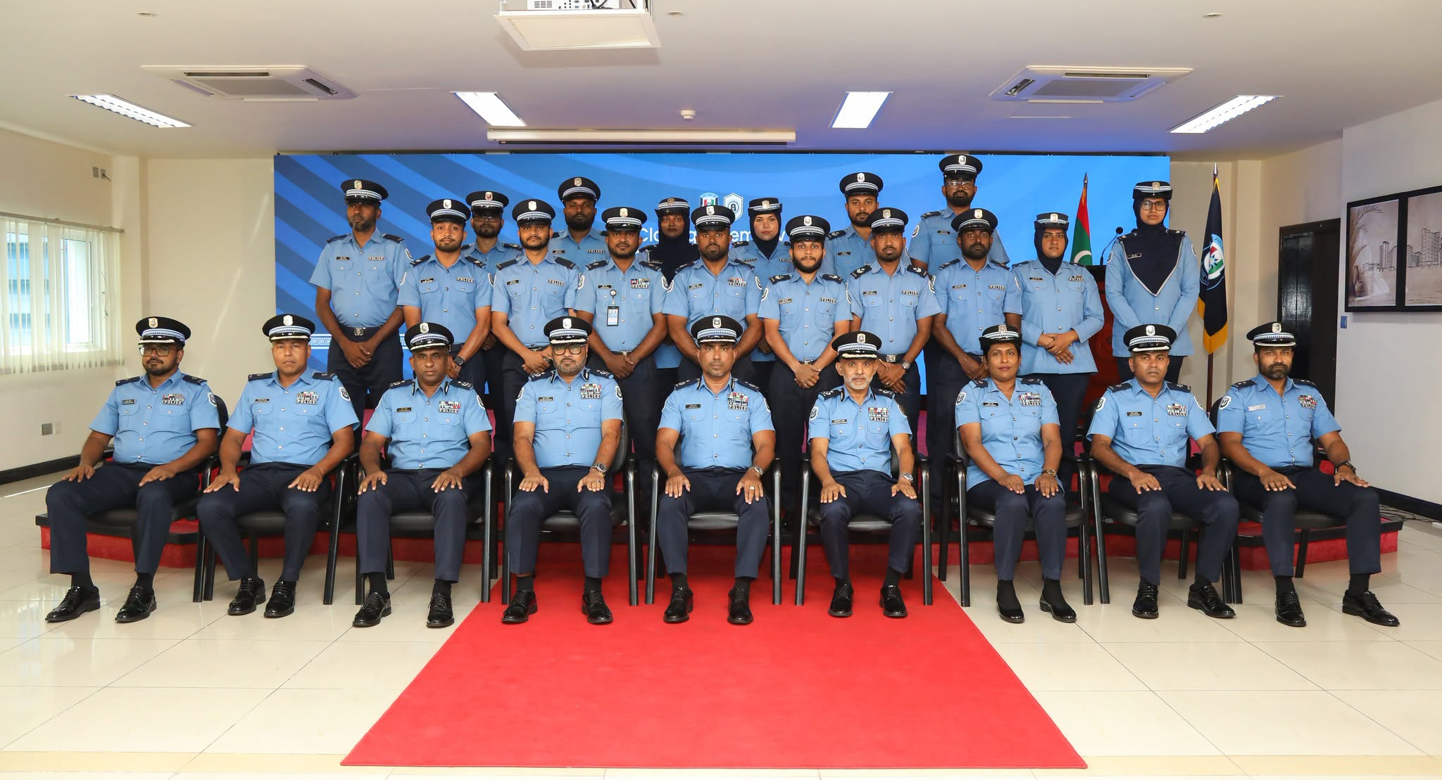 Closing ceremony of 3 Courses held in Male Campus